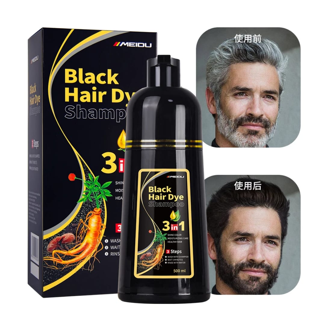 Meidu Black Hair Dye Shampoo thumbnail 3