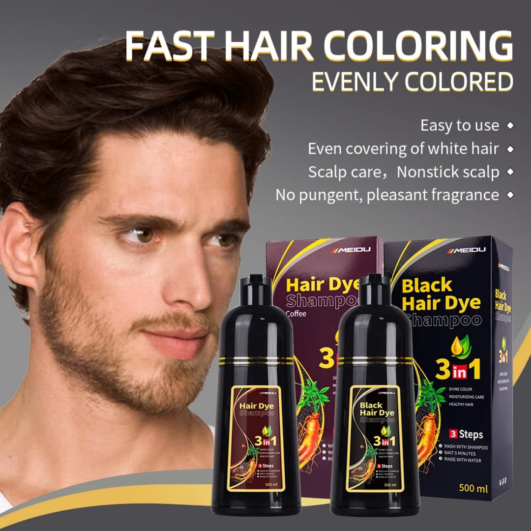 Meidu Black Hair Dye Shampoo thumbnail 2